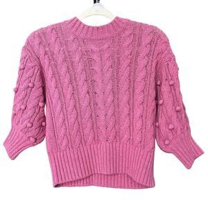 Ann Mashburn Pink Cable Knit‎ Sweater